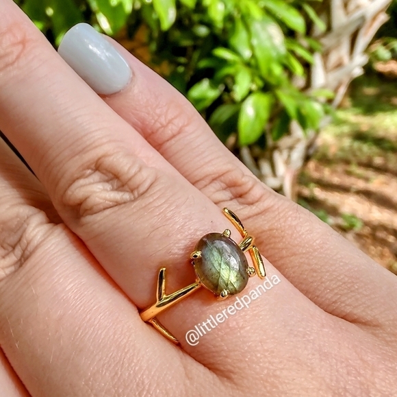 Labradorite branch ring - Picture 3 of 6